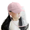 NNEAGS Outdoor Protection Hat Anti-Fog Pollution Dust Protective Cap Full Face HD Shield Cover Kids Pink-0