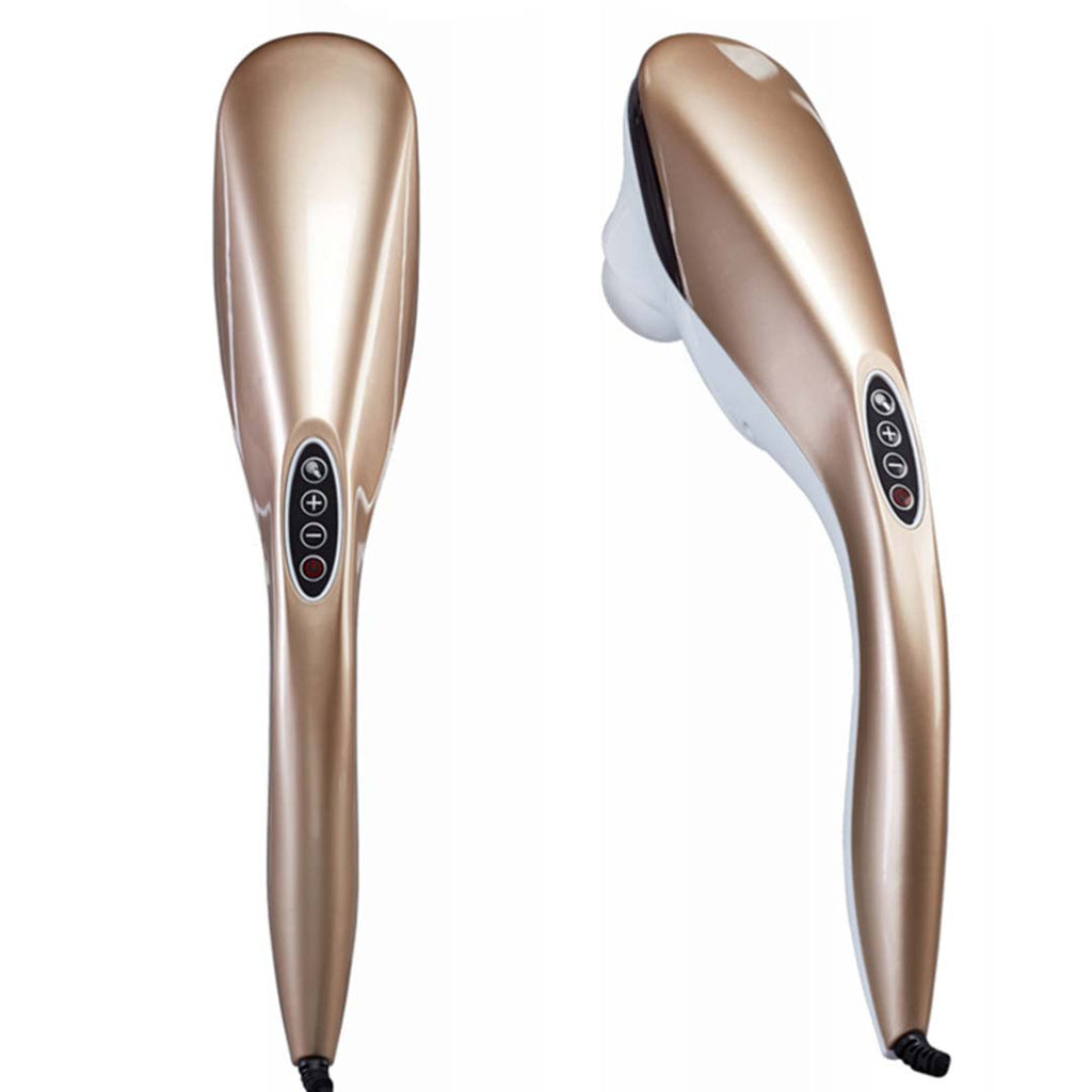 NNEAGS 2X 6 Heads Portable Handheld Massager Soothing Stimulate Blood Flow Shoulder Gold-1