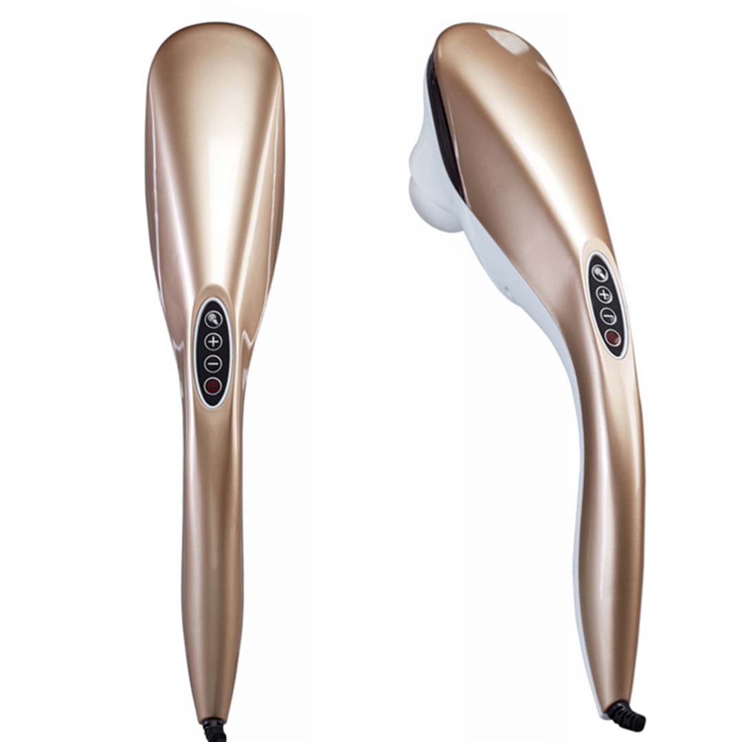 NNEAGS 2X 6 Heads Portable Handheld Massager Soothing Stimulate Blood Flow Shoulder Gold-1
