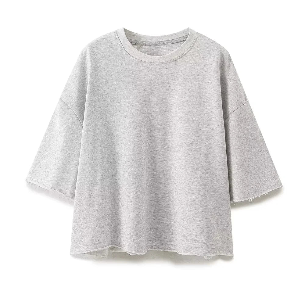 HH Summer Women Vintage Solid Shorts Suit O Neck Short Sleeve T-shirt Drawstring Shorts Loose Casual 2024 Woman Sport Sets