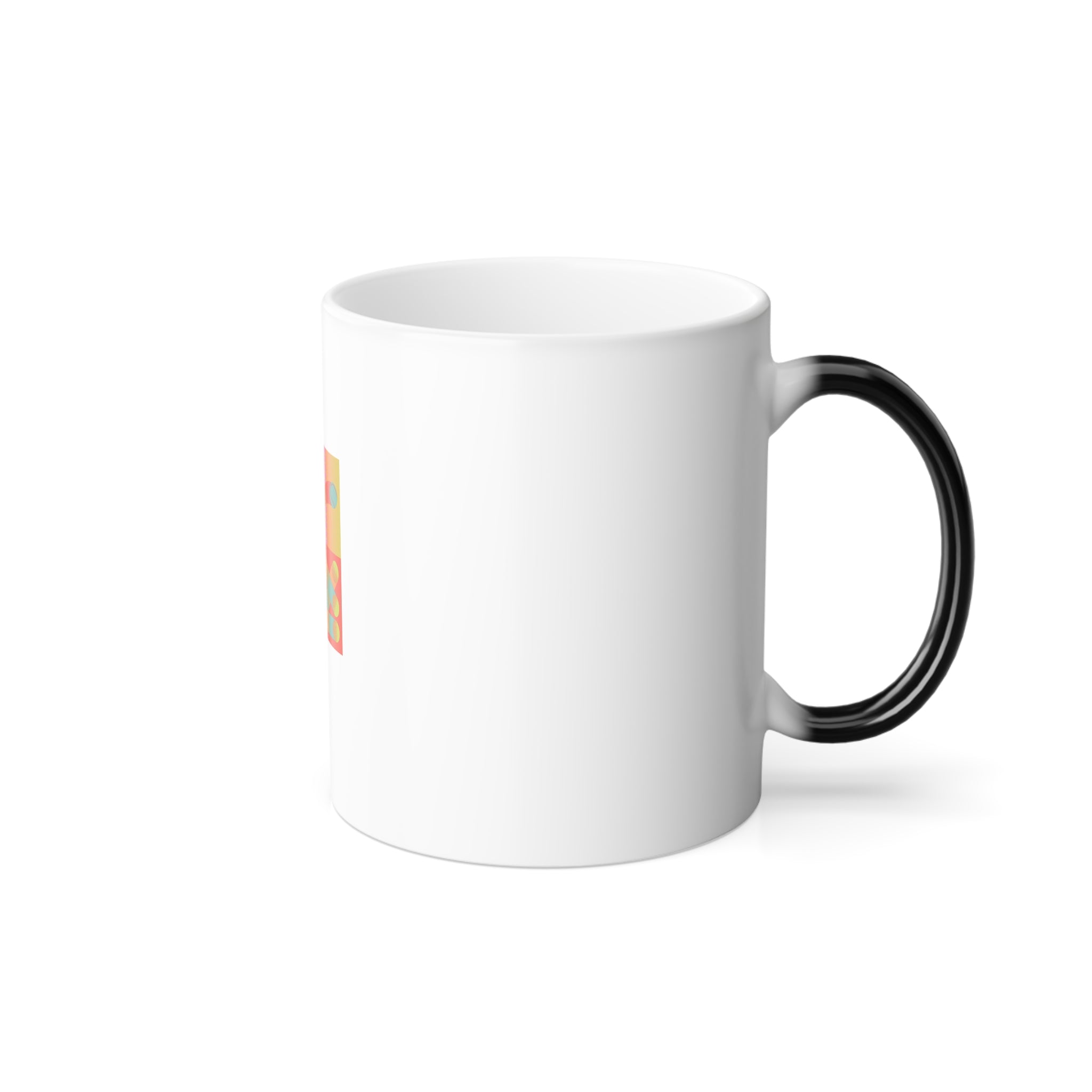 Color Morphing Mug — Retro Geometric Heat-Changing 11oz Coffee Cup