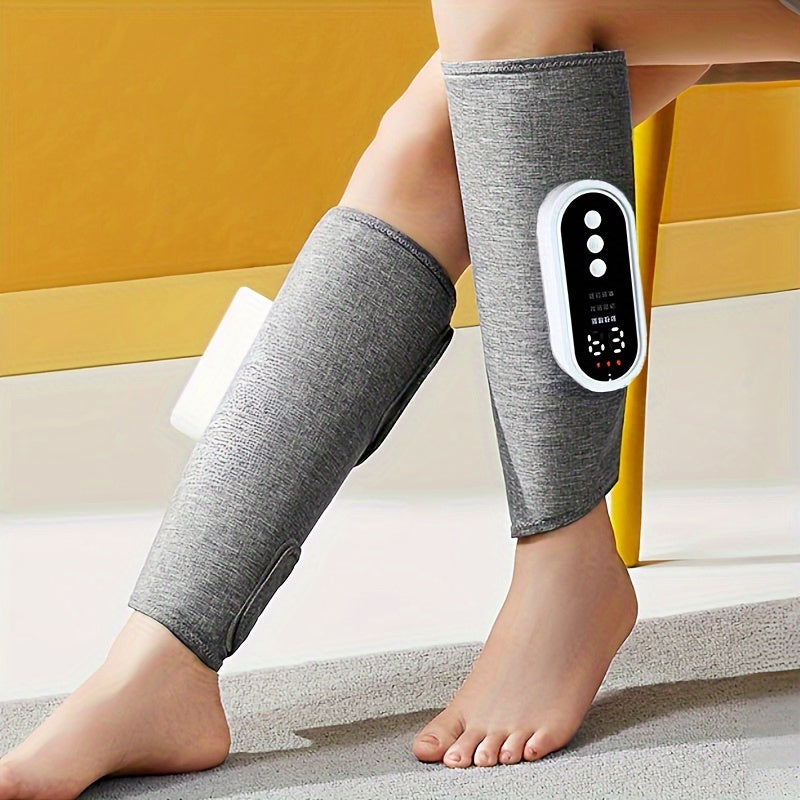 NNETM Cordless Air Compression Leg Massager with Heating Function(Grey)-3