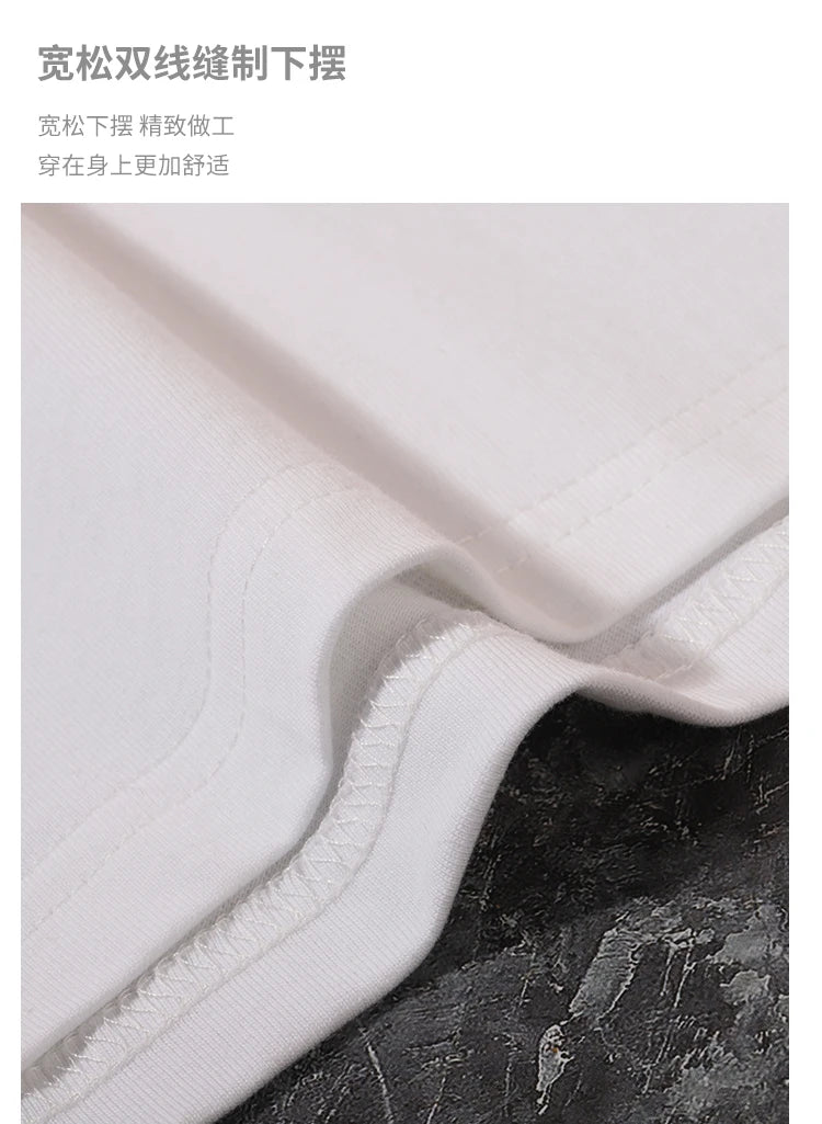 2025 new spring and autumn men's and women's fashionable casual pure cotton long-sleeved sweatshirts