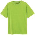 Adult 100% Cotton T-Shirt Unisex Men's Basic Plain Blank Crew Tee Tops Shirts, Lime, M