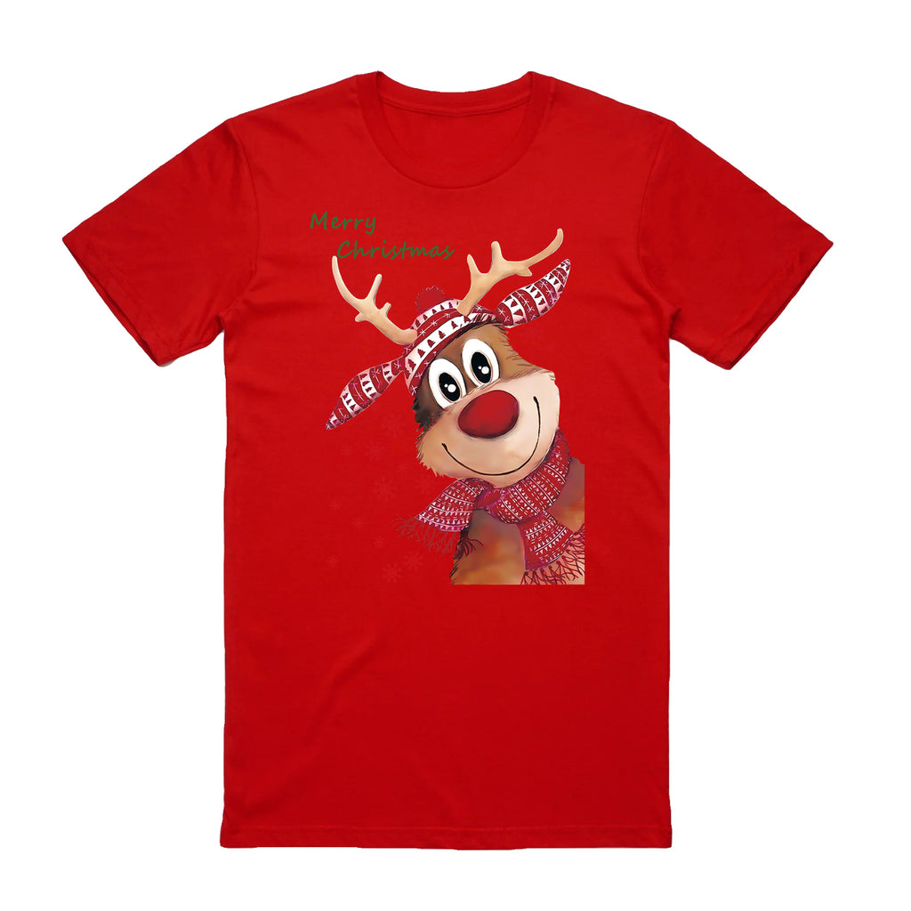 Cotton Christmas T-Shirt - Dancing Santa Design XL