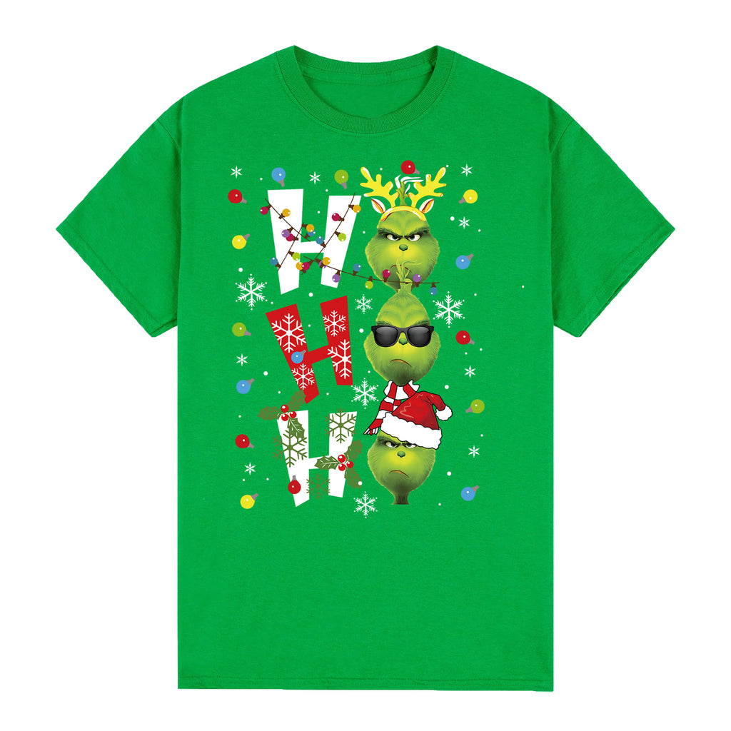 Cotton Christmas T-Shirt - Shrek Design L