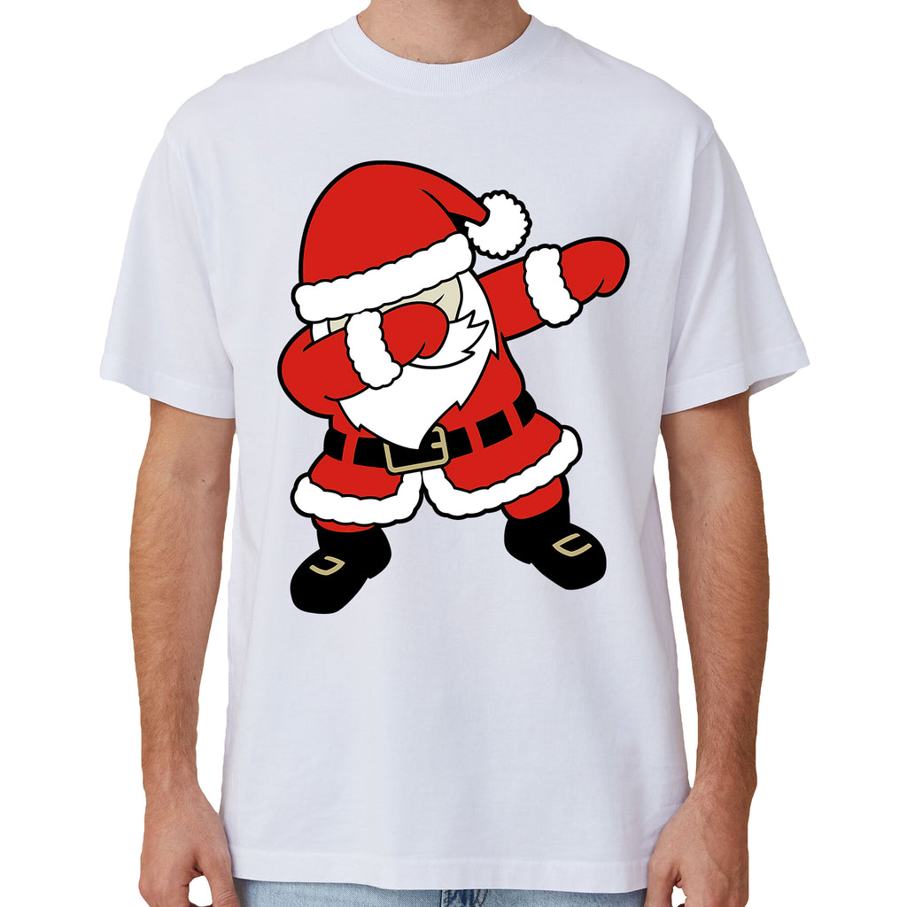 Cotton Christmas T-shirt Santa Party Unisex L