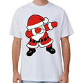 Cotton Christmas T-Shirt - Dancing Santa 3XL