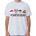 Cotton Christmas T-shirt Santa Squad L