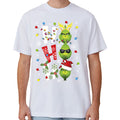 Cotton Christmas T-Shirt - Shrek Design S
