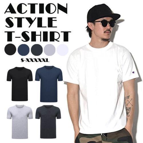 Men T-shirt Plain Blank Heavy Cotton Basic Tee Short Sleeve Large S - 5XL White - M