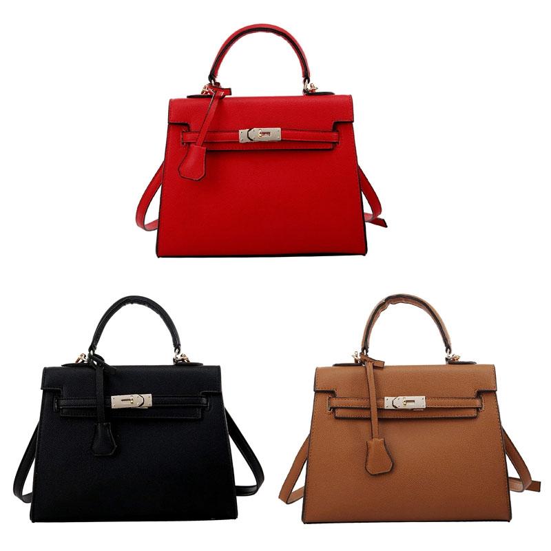 Stylish Winter Crossbody Bag for Women - Single Shoulder Kelly Design - Red