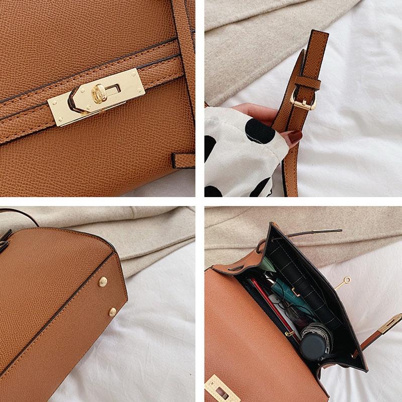 Stylish Winter Crossbody Bag for Women - Single Shoulder Kelly Design - Red