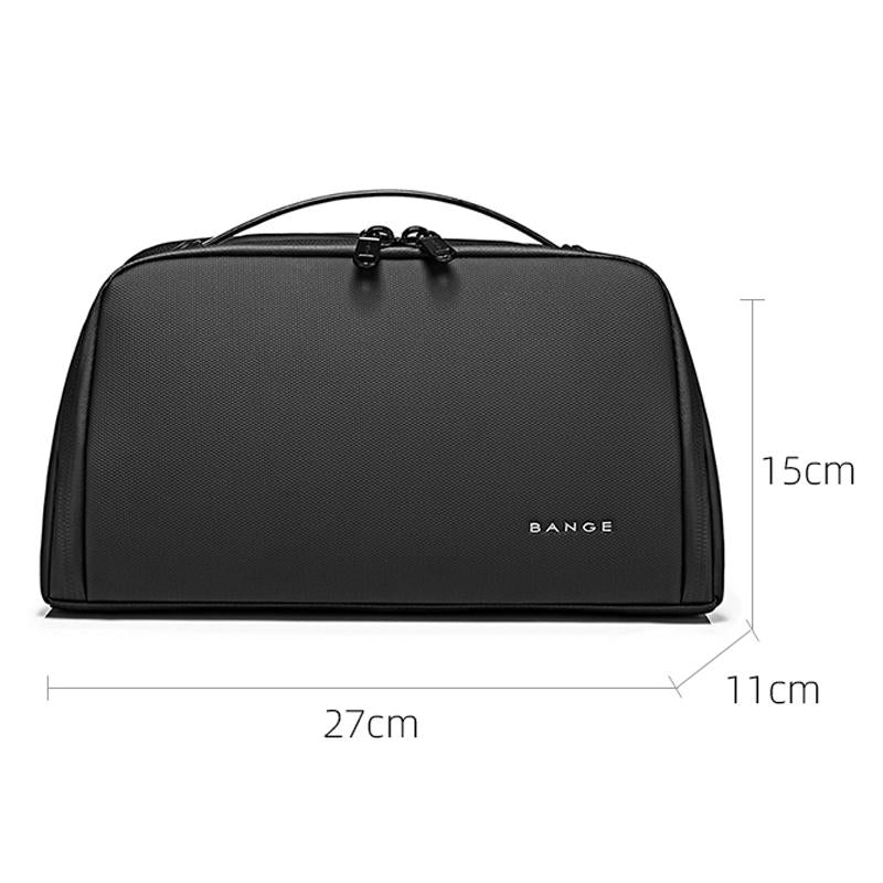 Waterproof Cosmetic Bag For Convenient Storage Black