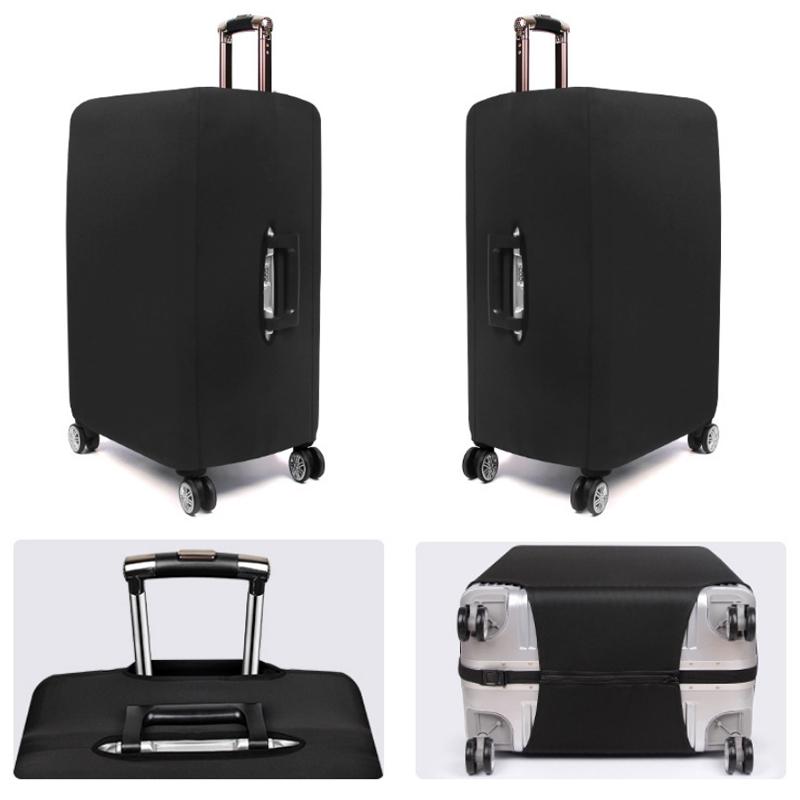 Stretch Luggage Protective Cover - Durable & Dust-proof - Size m - Black