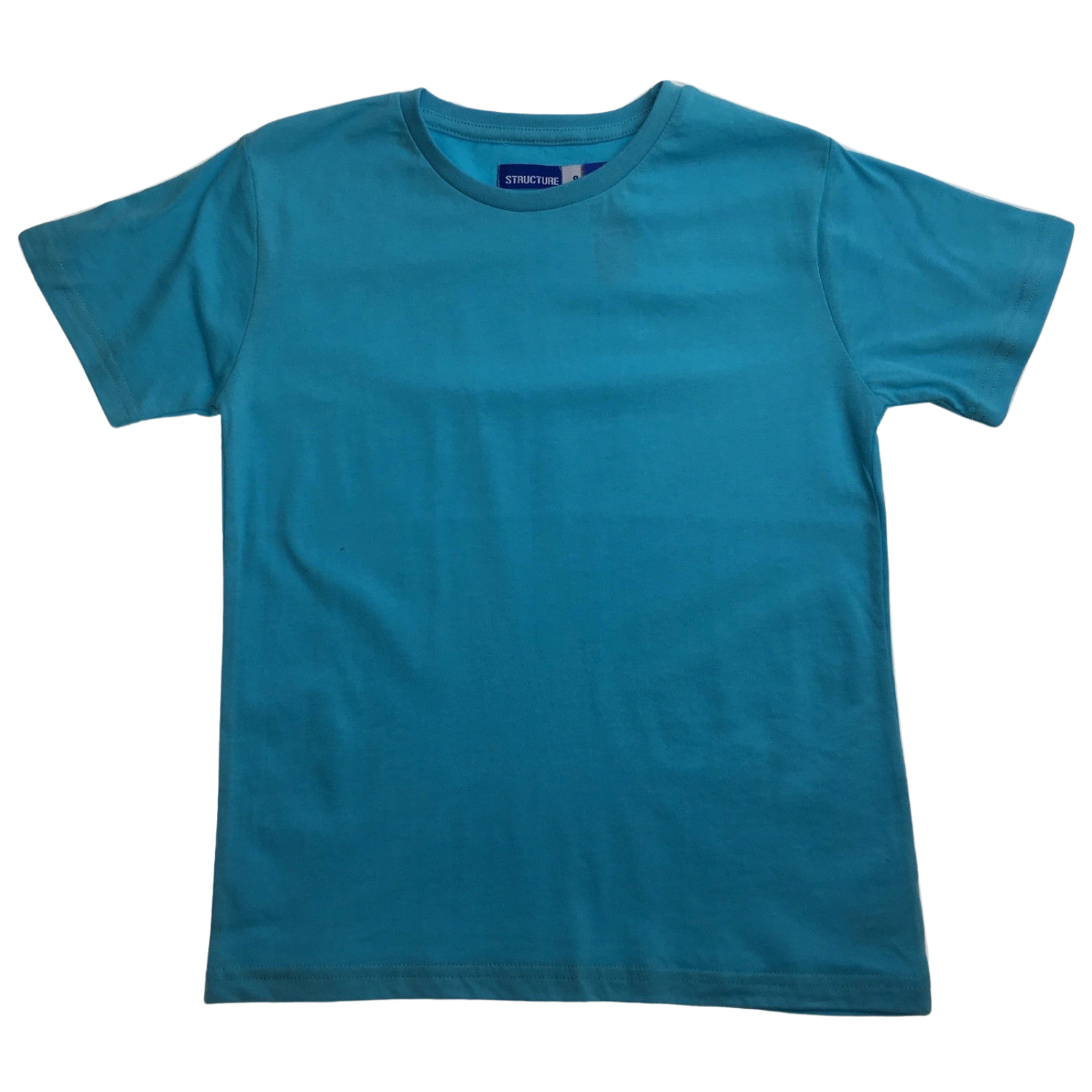 KIDS PLAIN T SHIRT COTTON Boys Girls 14