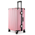 Aluminum Alloy Hard-Shell Suitcase with TSA Lock -20" Spinner Luggage in Pink