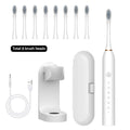 NNEDSZ X-3 Sonic Electric Toothbrush in White, 8 Brush Heads, Travel Case, USB Charging, and Stand Included-0