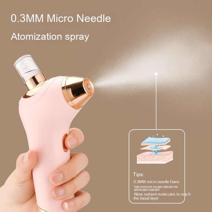 NNEDSZ White Portable Oxygen Injector for Face Hydration and Skin Rejuvenation, 40ml USB Rechargeable Atomizer-1