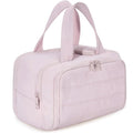 Pink Waterproof Travel Duffle Bag - Lightweight Multi-Pocket Overnight Bag for Women