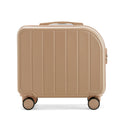 Khaki Compact 18-Inch Carry-On Suitcase | Lightweight ABS Hardside Spinner Luggage