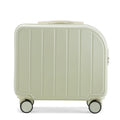 Beige Compact 18-Inch Carry-On Suitcase | Lightweight ABS Hardside Spinner Luggage
