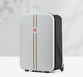 Compact Expandable Foldable Luggage - Reinforced Alloy Handle & Silent Wheels(white)