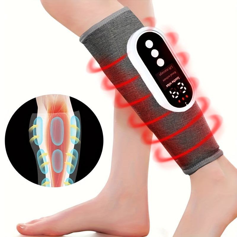 NNETM Cordless Air Compression Leg Massager with Heating Function(Grey)-2